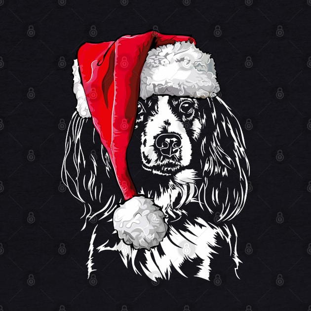 Funny Nederlandse Kooikerhondje Santa Christmas dog mom gift by wilsigns